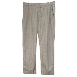 Banana Republic Men’s Gray Plaid Tailored Fit Dress Pants 33x30 Non Iron